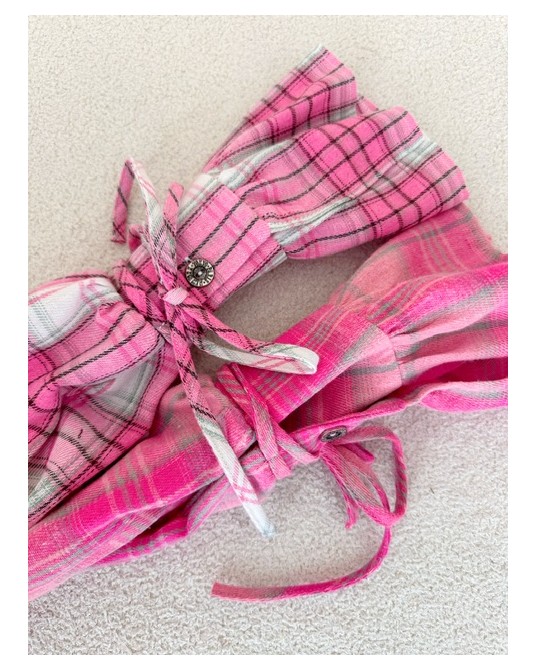 KOSZULA W KRATĘ SPRING ▪️Pink