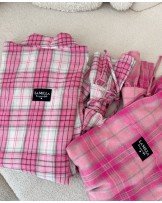 KOSZULA W KRATĘ SPRING ▪️Pink