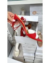 SKÓRZANE SANDAŁY CZERWONE  ▪️