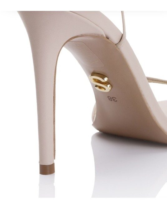 SKÓRZANE SANDAŁY JASNY BEZ  ▪️