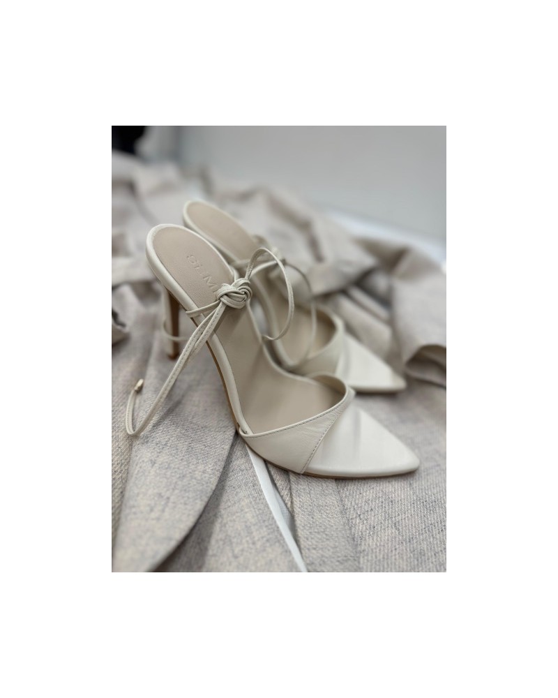 SKÓRZANE SANDAŁY JASNY BEZ  ▪️