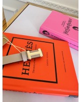 SKÓRZANY PASEK H ▪️NUDE