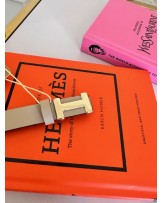 SKÓRZANY PASEK H ▪️NUDE