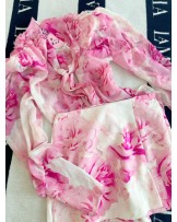 SZYFONOWA KOSZULA ▪️z wiązaniem