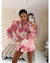 SZYFONOWA KOSZULA ▪️z wiązaniem