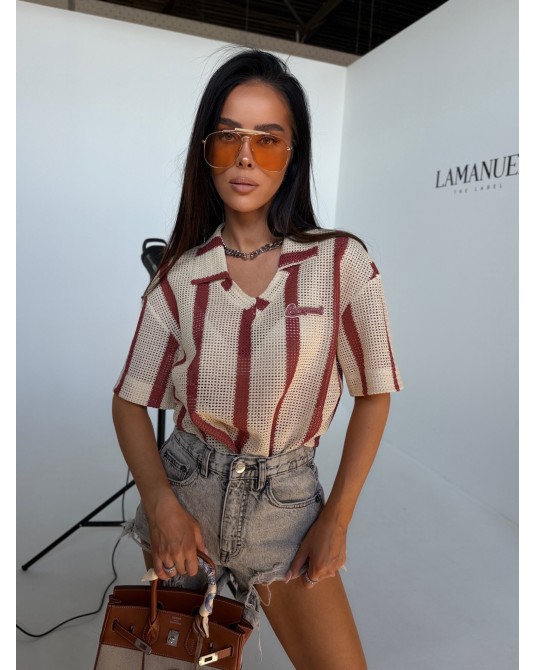 T▪️shirt AMIGA POLO kakao