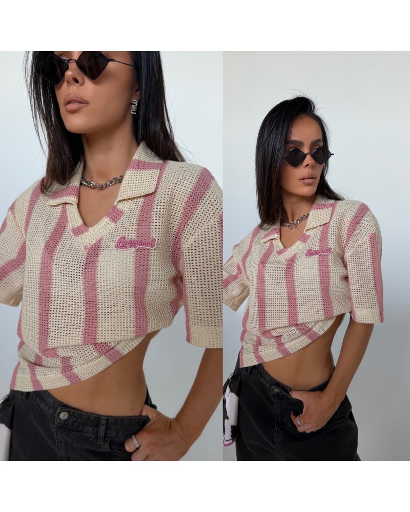 T▪️shirt AMIGA POLO różowa