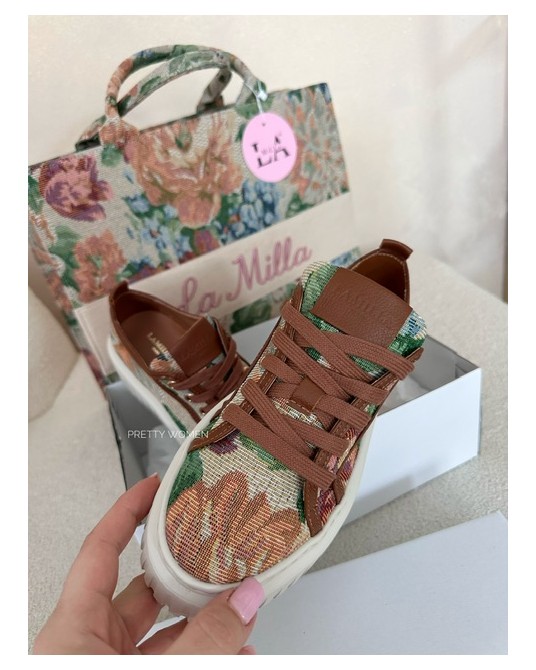 TOREBKA ROSALIA  LA MILLA  LUXURY z różowym haftem