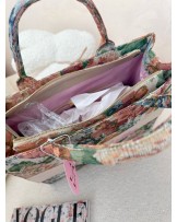 TOREBKA ROSALIA  LA MILLA  LUXURY z różowym haftem