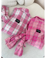 KOSZULA W KRATĘ SPRING ▪️Pink