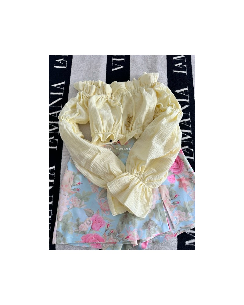 HiSZPANKA SUMMER ▪️muślin ŻÓŁTA