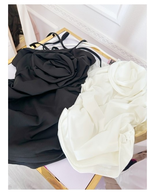 ECRU  BLUZKA  Z  RÓŻA