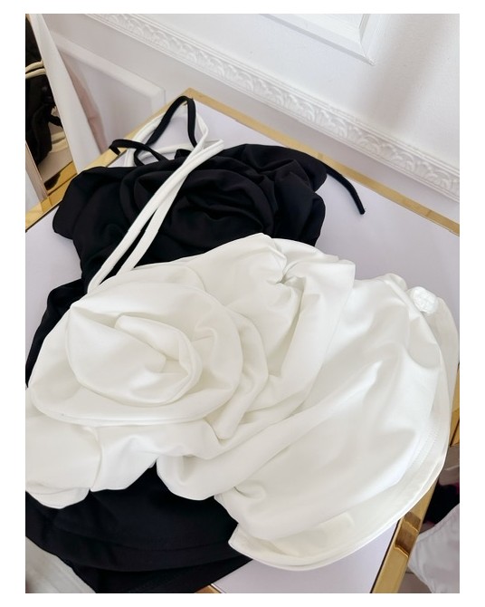 ECRU  BLUZKA  Z  RÓŻA