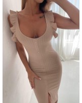 SUKIENKA MIDI ▪️beżowa