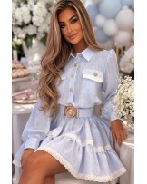 SUKIENKA SHIRA BŁĘKITNA ▪️koronka