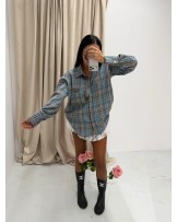 KOSZULA W KRATĘ ▪️błękitna  SPRING COLLECTION