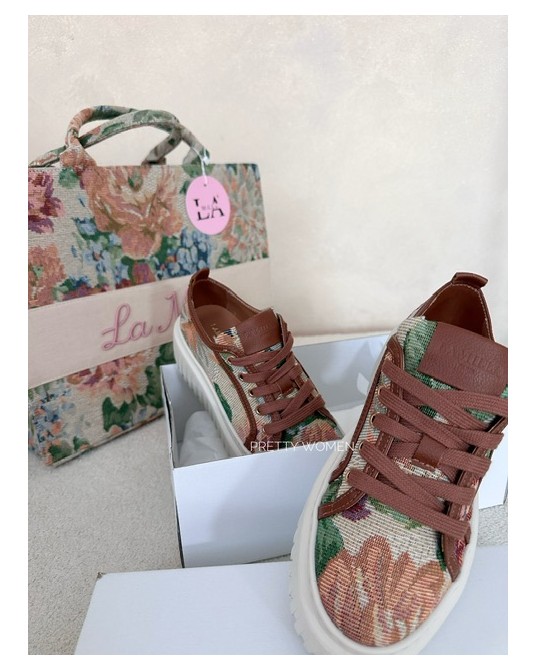 TOREBKA ROSALIA  LA MILLA  LUXURY z różowym haftem