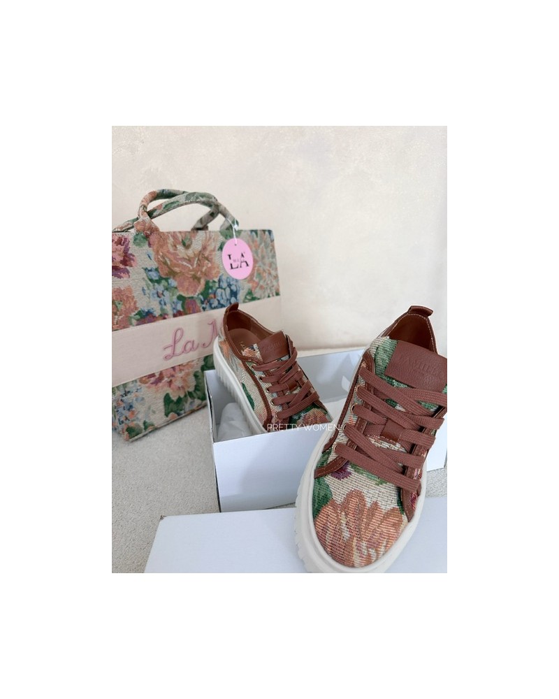 TOREBKA ROSALIA  LA MILLA  LUXURY z różowym haftem