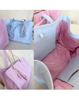 DUŻA SKÓRZANA TOREBKA ▪️różowa