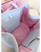 DUŻA SKÓRZANA TOREBKA ▪️różowa