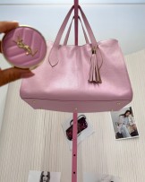 DUŻA SKÓRZANA TOREBKA ▪️różowa