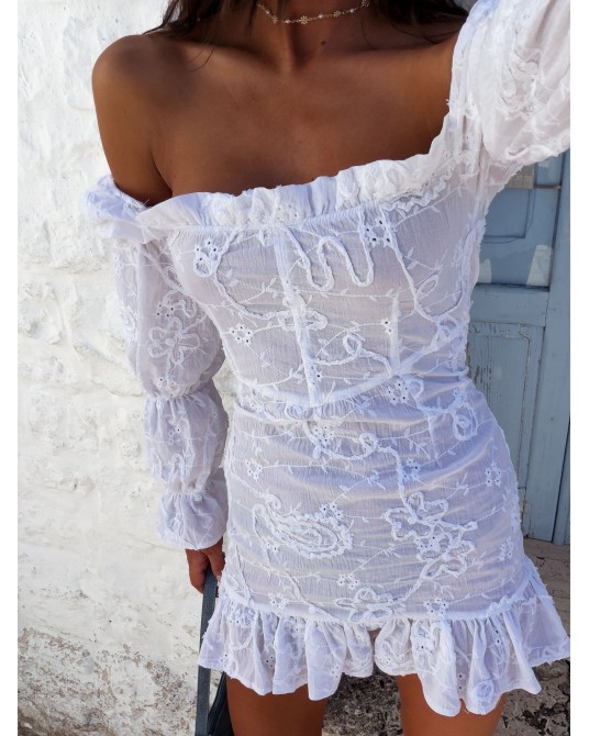 SUKIENKA SUMMER WHITE LUXURY