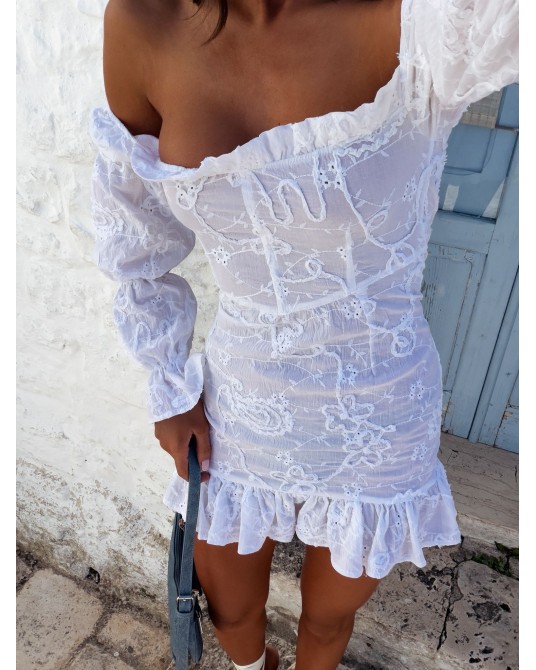 SUKIENKA SUMMER WHITE LUXURY