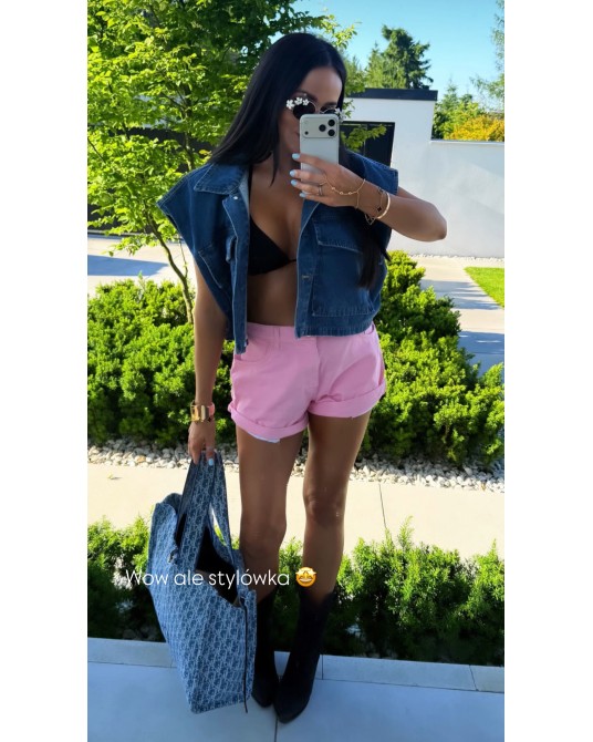 Różowe spodenki DENIM▪️