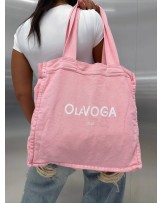 TORBA DENIM ▪️Shopper różowa