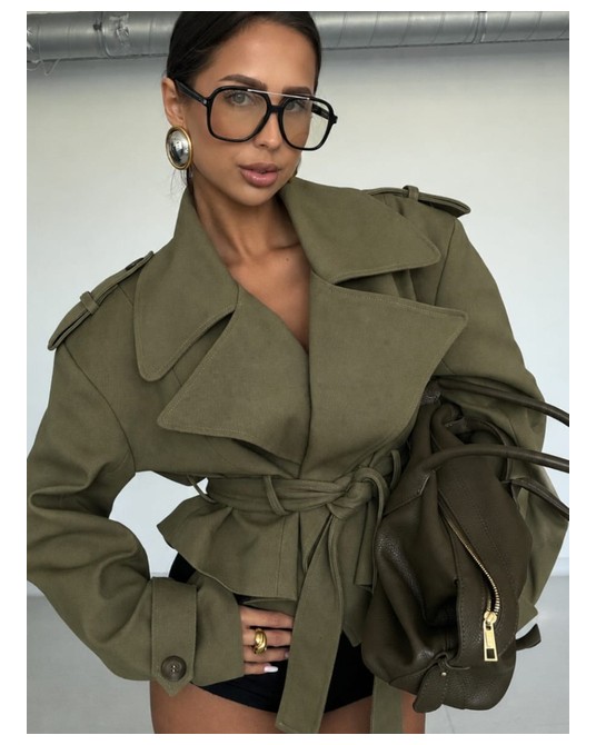 KURTKA TRENCZ RACHEL EMO ▪️OLIVE