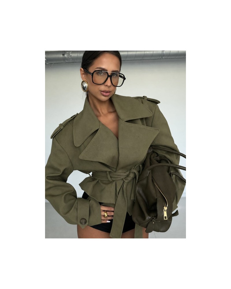 KURTKA TRENCZ RACHEL EMO ▪️OLIVE