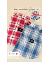 KOSZULA W KRATĘ dzwonek  ▪️niebieska  NEW