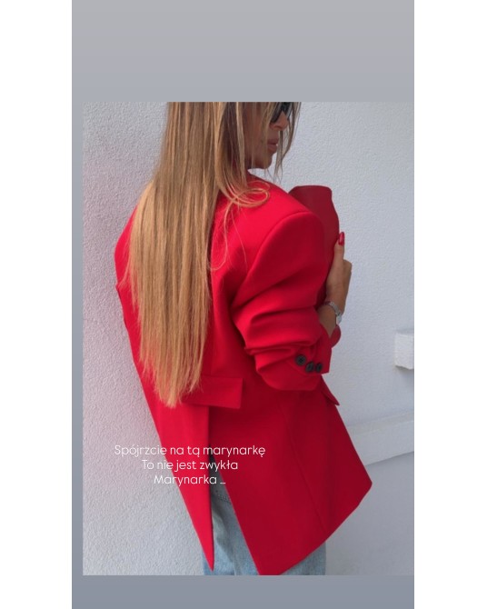 MARYNARKA NEFRI OVERSIZE ▪️czerwona