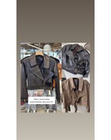 SKÓRZANA KURTKA 100 % leather CZEKOLADOWA  ▪️