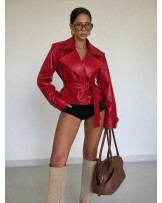 CZERWONA KURTKA LEATHER ▪️