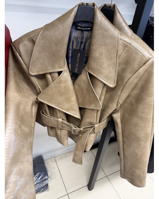 BEŻOWA  KURTKA LEATHER ▪️