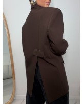MARYNARKA NEFRI OVERSIZE ▪️CZEKOLADA