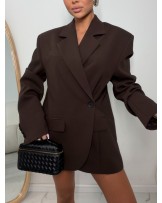 MARYNARKA NEFRI OVERSIZE ▪️CZEKOLADA