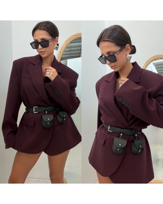 MARYNARKA NEFRI OVERSIZE ▪️śliwka