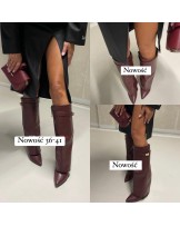 BORDOWE  kozaki  styl Givenchyy