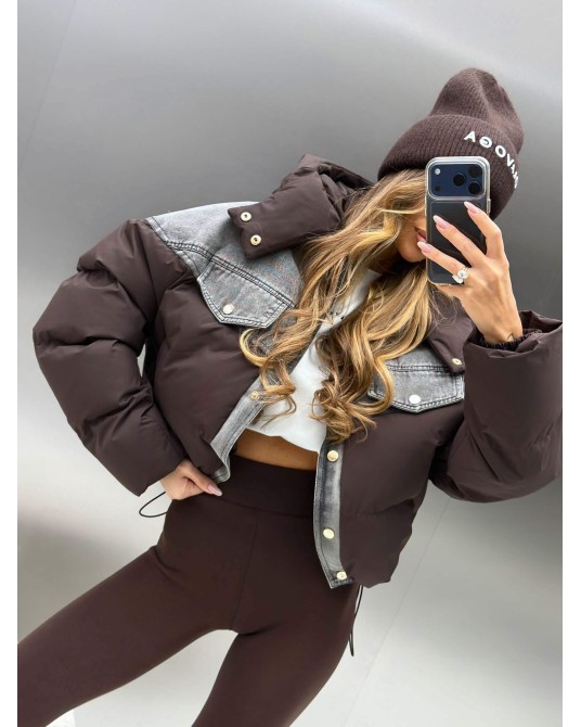 KURTKA MAGLOR ▪️jeans czekolada Zimowa