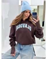 BLUZA Z LOGO ▪️czekolada