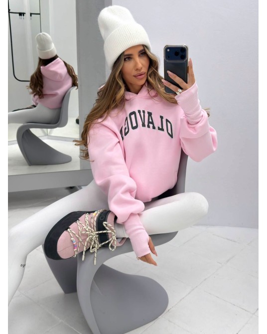 BLUZA Z LOGO ▪️różowa