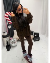 STYLOWY SWETER ▪️czekoladowy  LIMITED