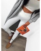 BIAŁE MODELUJĄCE LEGGINYS