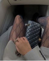 CZARNE RAJSTOPY GG STYL 