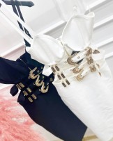 BANDAŻOWA SUKIENKA ▪️CZARNA PASKI 