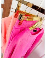 KOMPLET LILY WELUR ▪️RÓŻ 