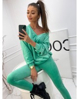 KOMPLET WELUR SOFT ▪️ ZIELEŃ 