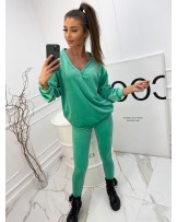 KOMPLET WELUR SOFT ▪️ ZIELEŃ 